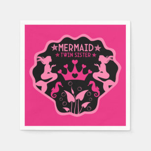 Servilleta De Papel Hermanas gemelas de Sirena