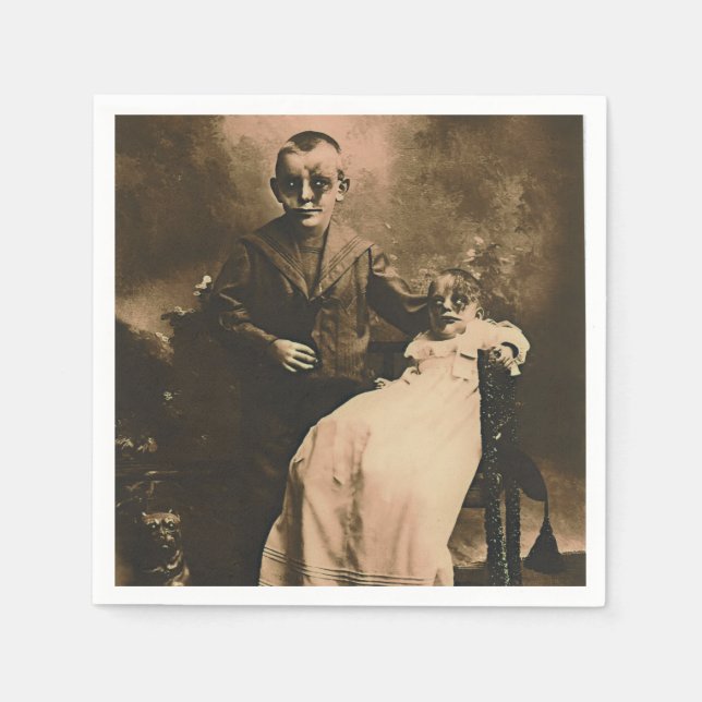 Servilleta De Papel Hermanos Zombie (Anverso)