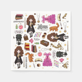 Servilleta De Papel Hermione Granger Acuarela Mágica