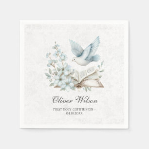 Servilleta De Papel Hermosa acuarela, primera comunión sagrada