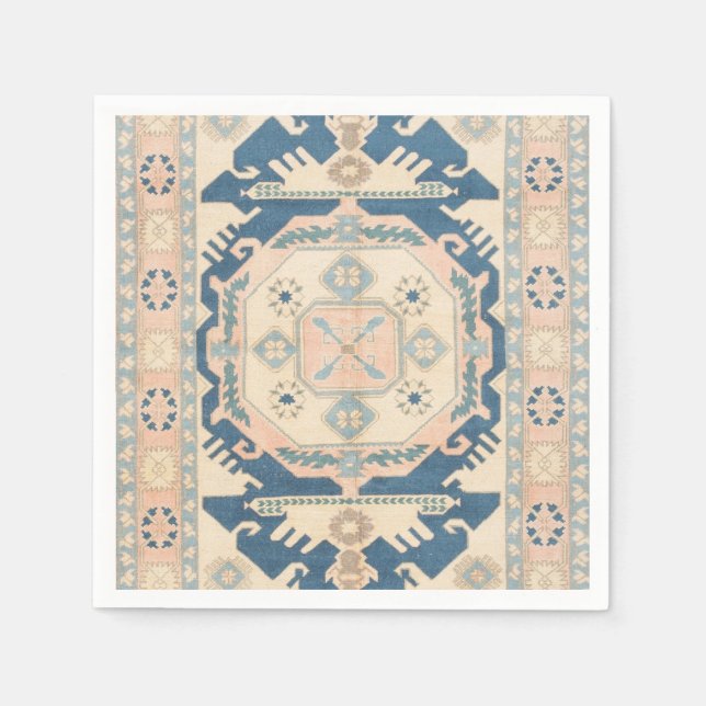 Servilleta De Papel Hermosa Antigua Oriental Kilim Rug (Anverso)