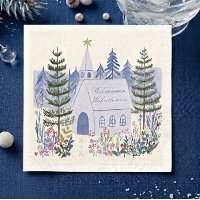 Hermosa Boda Cristiana de Invierno Azul