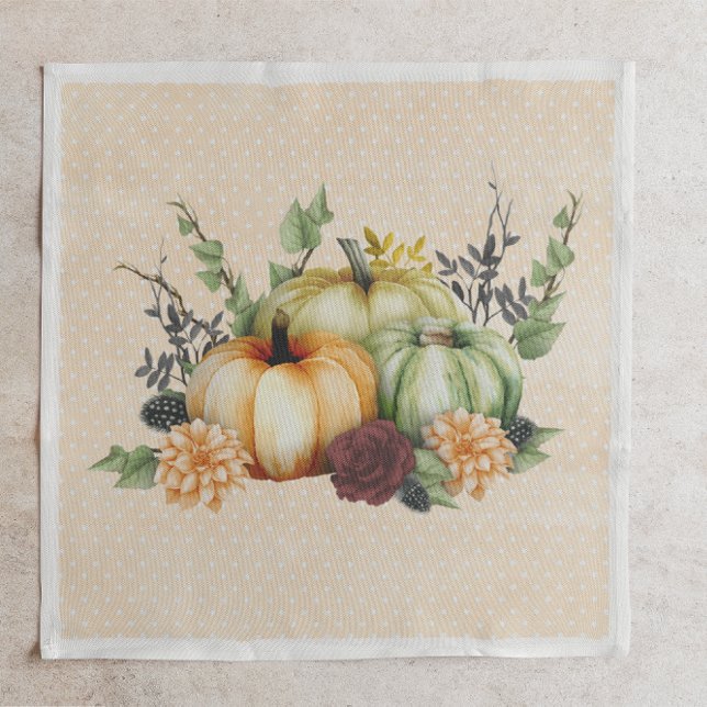 Servilleta De Papel Hermosa cuenca de calabaza caída de acción de grac (Subido por el creador)