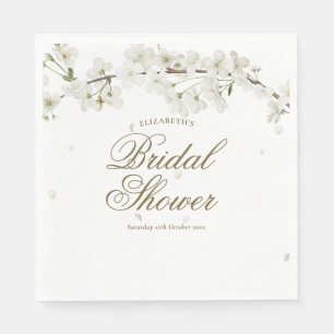 Servilleta De Papel Hermosa Flor de Blossom Floral Lluvia Nupcial