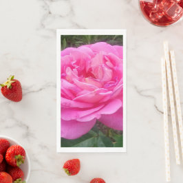 Servilleta De Papel Hermosa flor rosa rosa "Leonardo Da Vinci"