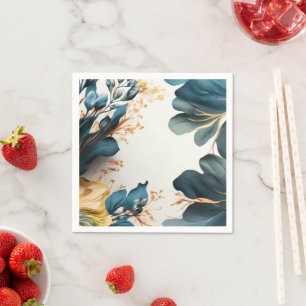 Servilleta De Papel Hermosa floral acuarela