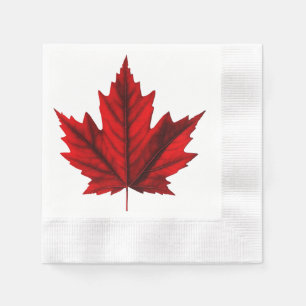 Servilleta De Papel Hermosa hoja de arce otoñal