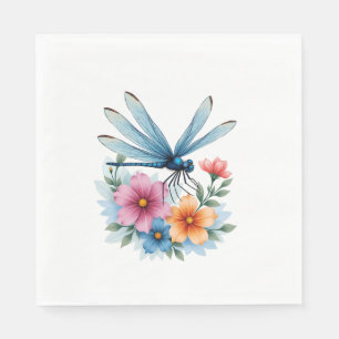 Servilleta De Papel Hermosa libélula acuarela Arte Insectos Lover Ea