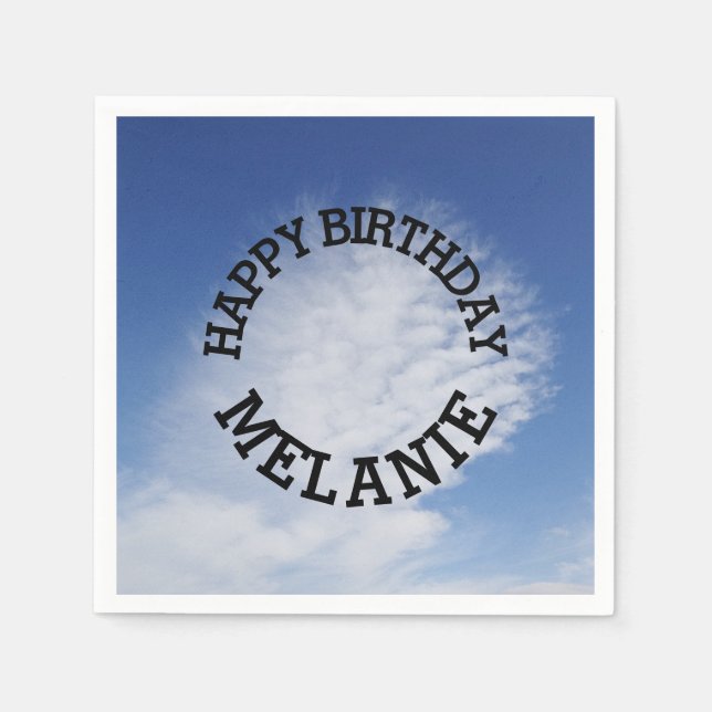 Servilleta De Papel Hermosa nube (Anverso)