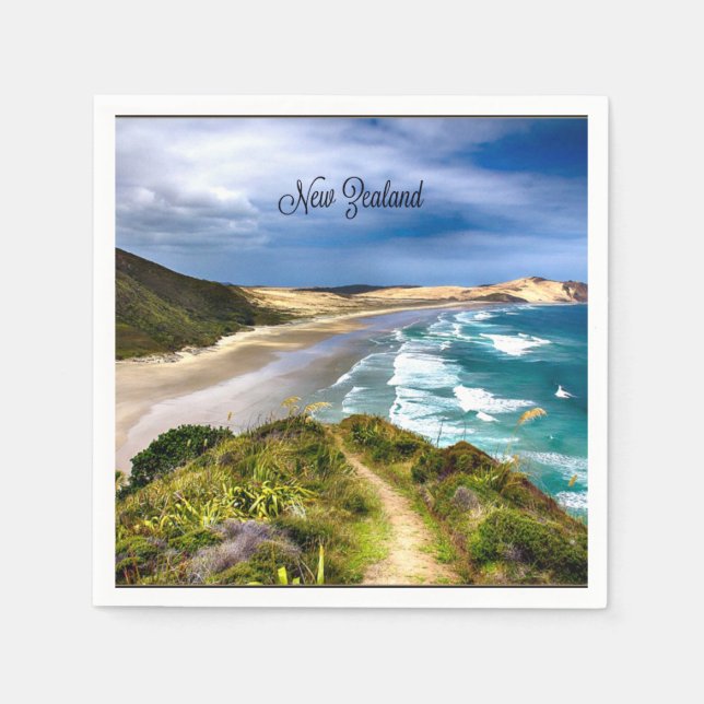 Servilleta De Papel Hermosa Nueva Zelanda (Anverso)