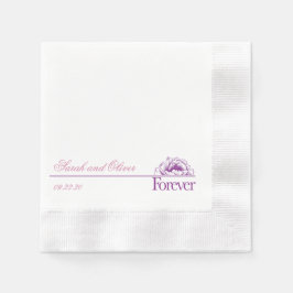 Servilleta De Papel Hermosa Pur Boda Floral