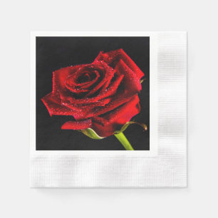 Servilleta De Papel Hermosa rosa roja