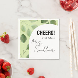 Servilleta De Papel Hermosa vegetación eucalipto deja invitación