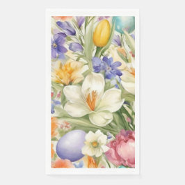 Servilleta De Papel Hermosas cruces blancas, С flores de primavera col