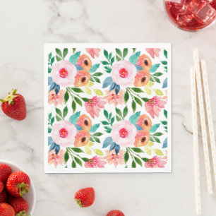 Servilleta De Papel Hermosas flores acuáticas
