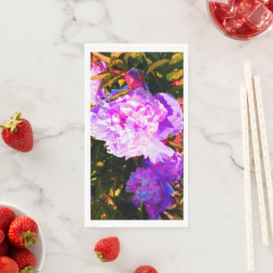 Servilleta De Papel Hermosas peonías rosadas