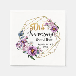 Servilleta De Papel Hermoso 50 Aniversario Personalizado