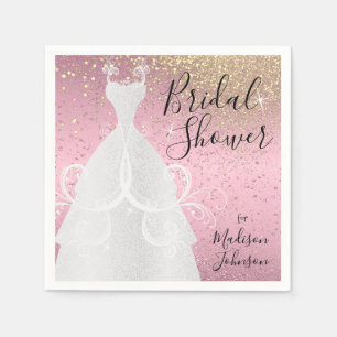 Servilleta De Papel Hermoso Baby Shower - Lindo Rosa