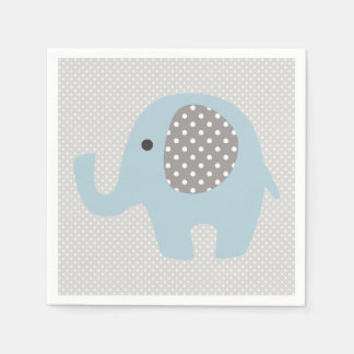 Servilleta De Papel Hermoso bebé elefante azul