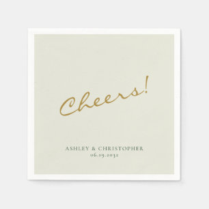 Servilleta De Papel Hermoso Boda de arcilla floral