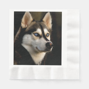 Servilleta De Papel Hermoso Cojín decorativo Husky