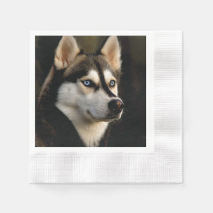 Servilleta De Papel Hermoso Cojín decorativo Husky
