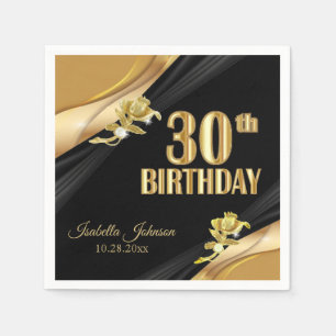 Servilleta De Papel Hermoso cumpleaños número 30