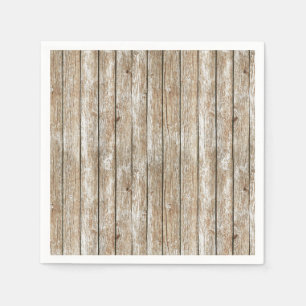 Servilleta De Papel Hermoso País Shabby Chic Rustic Wood