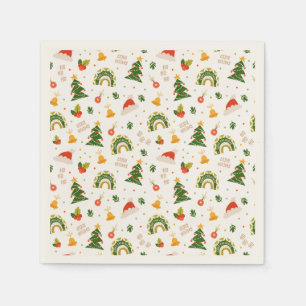 Servilleta De Papel Hermoso patrón de Navidades