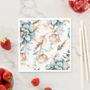 Servilleta De Papel Hermoso patrón floral continuo con vintage