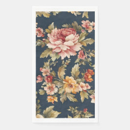 Servilleta De Papel Hermoso patrón floral italiano
