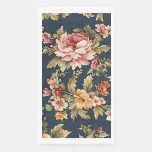 Servilleta De Papel Hermoso patrón floral italiano