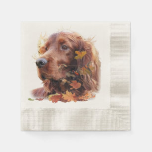 Servilleta De Papel Hermoso Red Setter Irlandés
