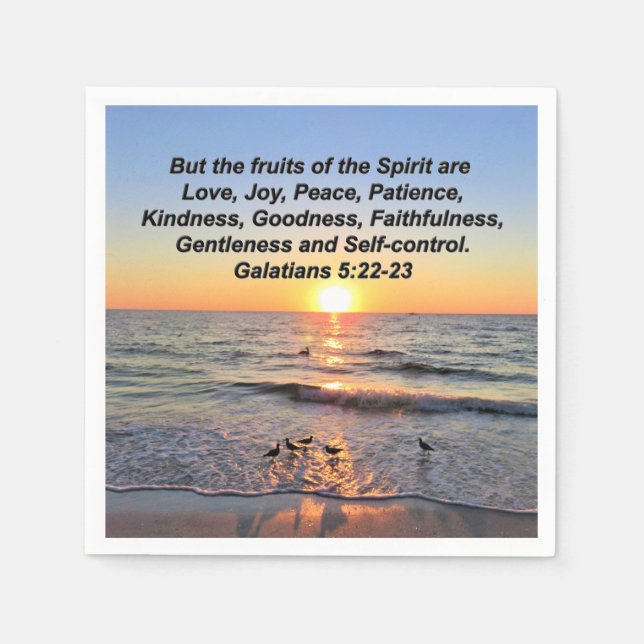 SERVILLETA DE PAPEL HERMOSOS GALATIANOS 5 SUNRISS (Anverso)