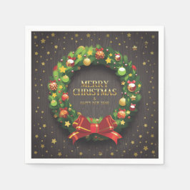 Servilleta De Papel Hermosos Navidades escriben con correa y papel de