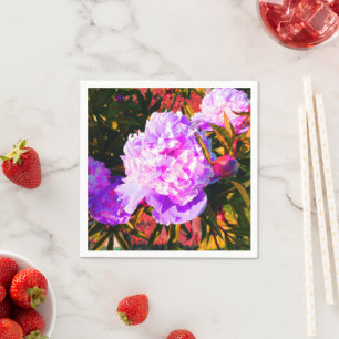 Servilleta De Papel Hermosos Peonies Rosados