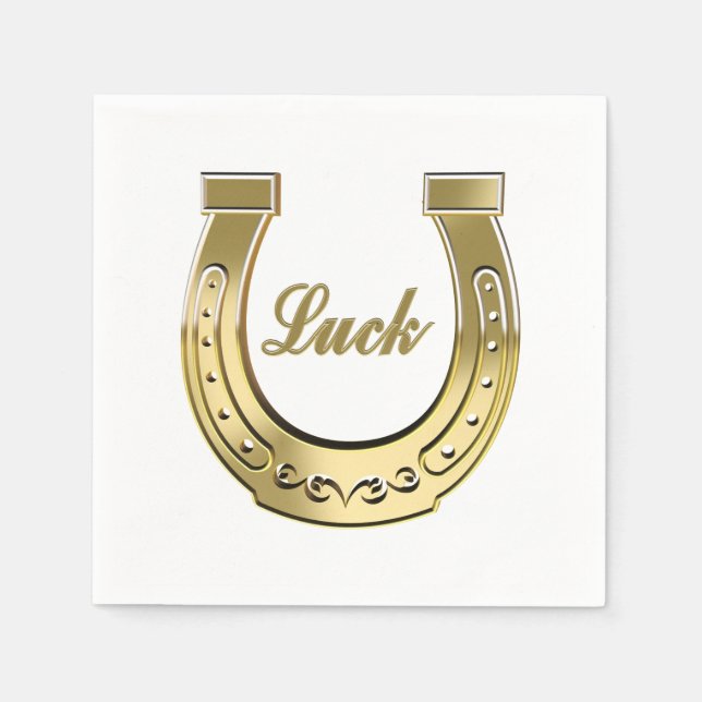 Servilleta De Papel Herradura dorada (Anverso)