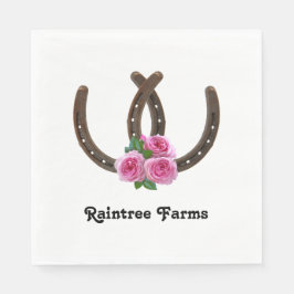 Servilleta De Papel Herraduras y Rosas