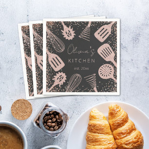 Servilleta De Papel Herramientas de Cocina Personalizadas con Brillo d