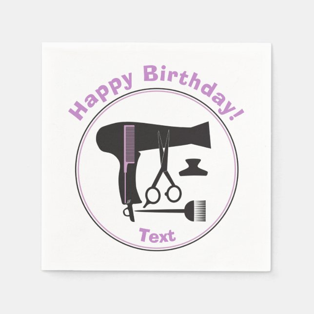 Servilleta De Papel Herramientas de estilo de pelo (Anverso)