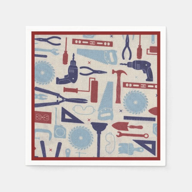 Servilleta De Papel Herramientas de papá (Anverso)