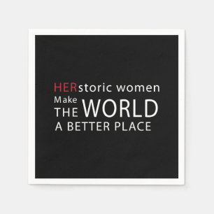 Servilleta De Papel HERstoric Women Empowerment Quote