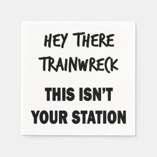 Servilleta De Papel Hey Ahí Trainwreck