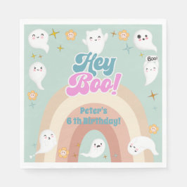 Servilleta De Papel Hey boo goovy halloween niños retro cumpleaños