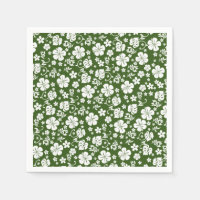 Hibiscus blanco en la Moda tropical verde