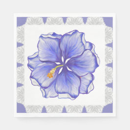 Servilleta De Papel Hibiscus & lace BLUE