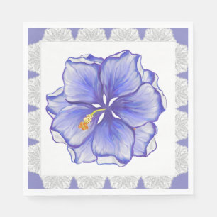 Servilleta De Papel Hibiscus & lace BLUE