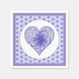 Servilleta De Papel Hibiscus & lace BLUE