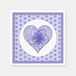 Servilleta De Papel Hibiscus & lace BLUE