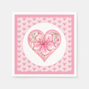 Servilleta De Papel Hibiscus & lace PINK